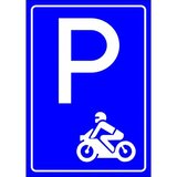 Placuta pentru parcare motociclete